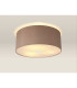 Baymont Polished Chrome 3 Light E27 Flush Ceiling With 50cm x 20cm Dual Faux Silk Shade Antique Gold/Ruby-2
