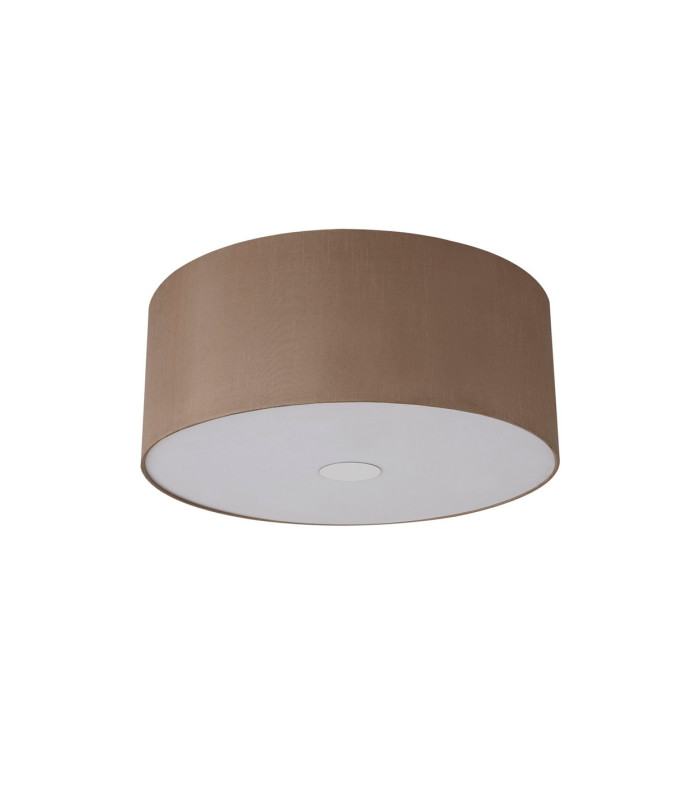 Baymont Polished Chrome 3 Light E27 Flush Ceiling With 50cm x 20cm Dual Faux Silk Shade Antique Gold/Ruby-4