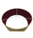 Baymont Polished Chrome 3 Light E27 Flush Ceiling With 50cm x 20cm Dual Faux Silk Shade Antique Gold/Ruby-8
