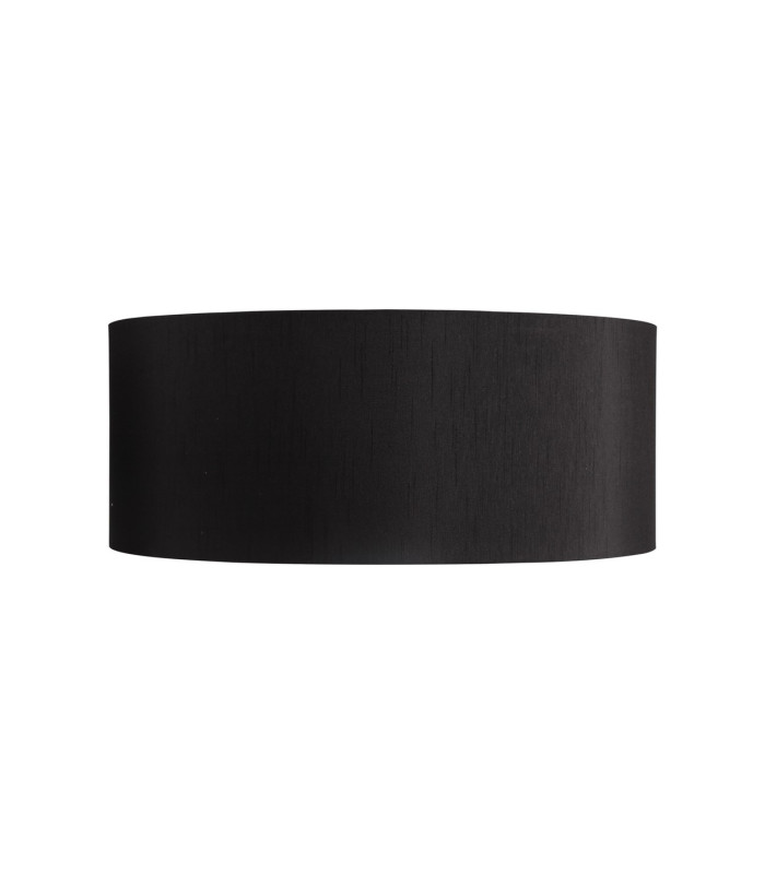 Baymont Polished Chrome 3 Light E27 Flush Ceiling With 50cm x 20cm Faux Silk Shade Black/White Laminate-8