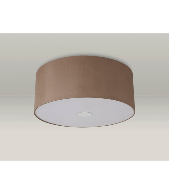 Baymont Polished Chrome 3 Light E27 Flush Ceiling With 50cm x 20cm Dual Faux Silk Shade Antique Gold/Ruby-13
