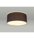 Baymont White 3 Light E27 Universal Flush Ceiling Fixture With 50cm x 20cm Faux Silk Shade Black/White Laminate-2