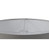 Baymont Polished Chrome 3 Light E27 Flush Ceiling With 50cm x 20cm Faux Silk Shade Grey/White Laminate-8