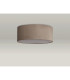 Baymont White 3 Light E27 Universal Flush Ceiling Fixture With 50cm x 20cm Dual Faux Silk Shade Nude Beige/Moonlight-12