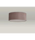 Baymont White 3 Light E27 Universal Flush Ceiling Fixture With 50cm x 20cm Dual Faux Silk Shade Taupe/Halo Gold-12