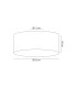 Baymont White 3 Light E27 Universal Flush Ceiling Fixture With 50cm x 20cm Gold Leaf With White Lining Shade-3