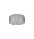 Baymont Polished Chrome 3 Light E27 Drop Flush With 50cm x 20cm Silver Leaf Shade-4