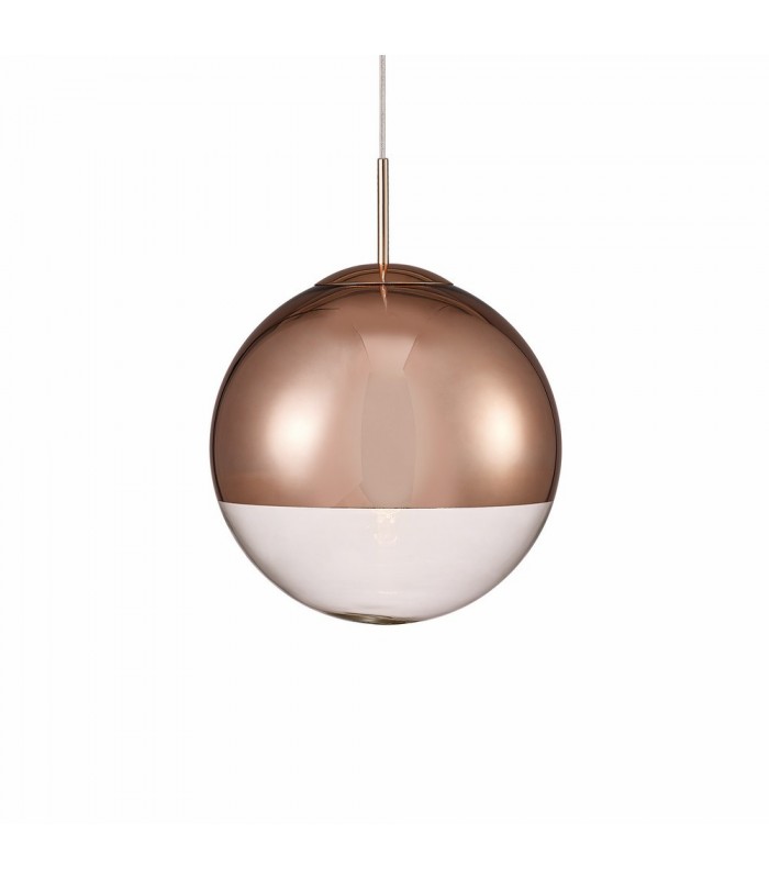 Medium Globe Ceiling Pendant 1 Light E27 Copper - 4