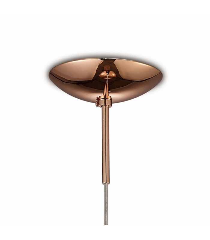 Medium Globe Ceiling Pendant 1 Light E27 Copper - 6