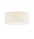 Baymont White 3 Light E27 Universal Flush Ceiling Fixture With 60cm x 22cm Faux Silk Shade Ivory Pearl/White Laminate-4