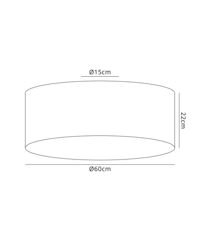 Baymont White 3 Light E27 Universal Flush Ceiling Fixture With 60cm x 22cm Gold Leaf With White Lining Shade-3