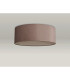 Baymont White 3 Light E27 Universal Flush Ceiling Fixture With 60cm x 22cm Dual Faux Silk Shade Taupe/Halo Gold-12