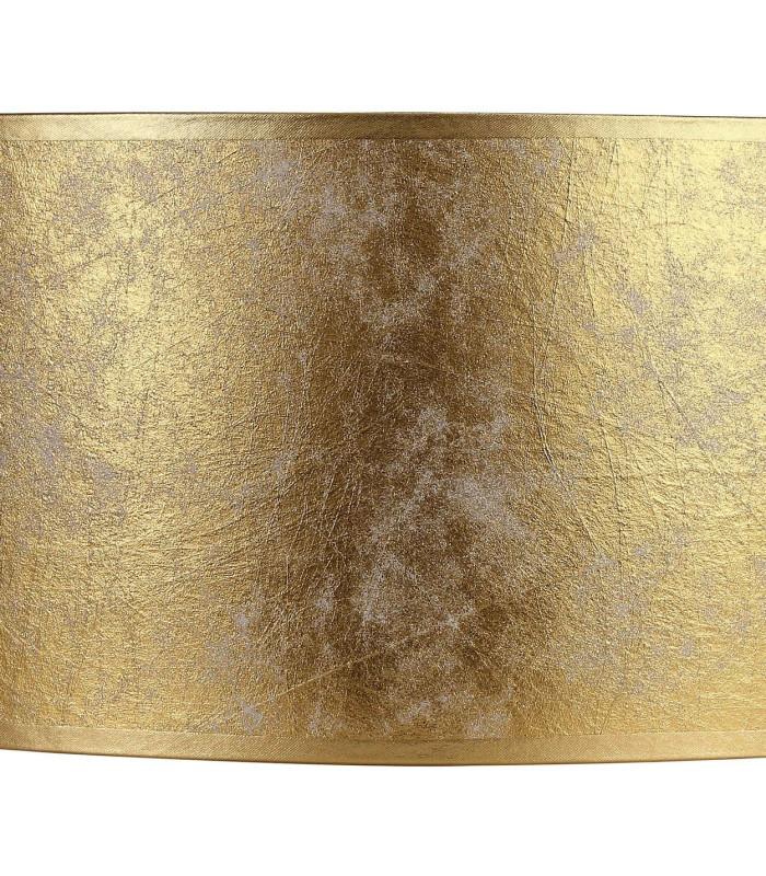 Baymont White 3 Light E27 Universal Flush Ceiling Fixture With 60cm x 22cm Gold Leaf With White Lining Shade-9