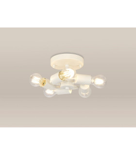 Baymont 25cm White 5 Light E27 Universal Flush Ceiling Fixture Suitable For A Vast Selection Of Shades-2