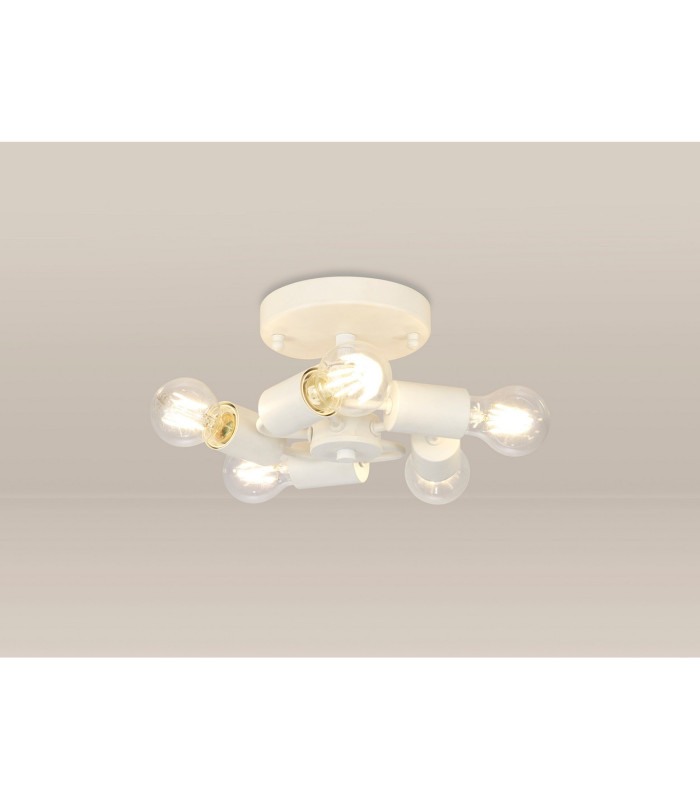 Baymont 25cm White 5 Light E27 Universal Flush Ceiling Fixture Suitable For A Vast Selection Of Shades-2