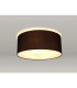Baymont White 5 Light E27 Universal Flush Ceiling Fixture With 50cm x 20cm Faux Silk Shade Black/White Laminate-2
