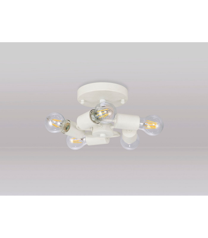 Baymont 25cm White 5 Light E27 Universal Flush Ceiling Fixture Suitable For A Vast Selection Of Shades-8
