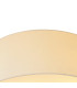 Baymont White 5 Light E27 Universal Flush Ceiling Fixture With 50cm x 20cm Faux Silk Shade Ivory Pearl/White Laminate-5
