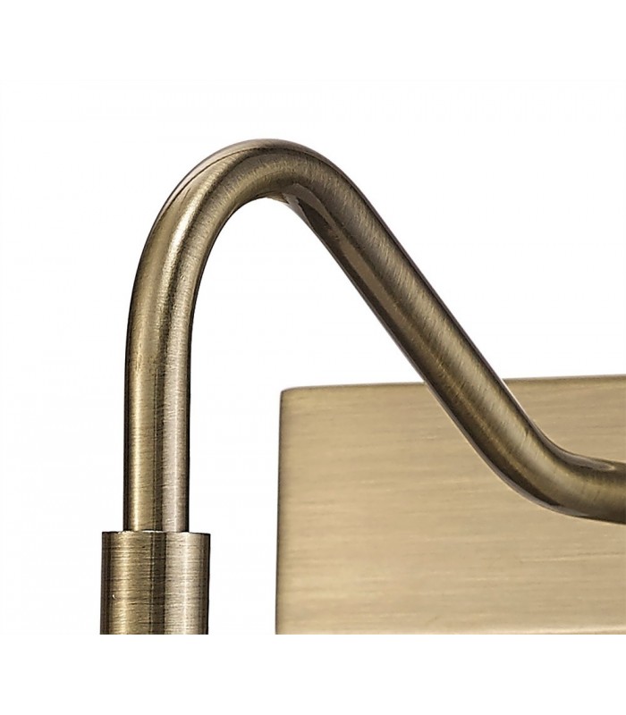 Picture Wall Lamp Switched 2 Light G9 Antique Brass - 6