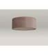 Baymont White 5 Light E27 Universal Flush Ceiling Fixture With 50cm x 20cm Dual Faux Silk Shade Taupe/Halo Gold-12