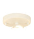 Baymont White 5 Light E27 Universal Flush Ceiling Fixture With 60cm x 22cm Faux Silk Shade Grey/White Laminate-6