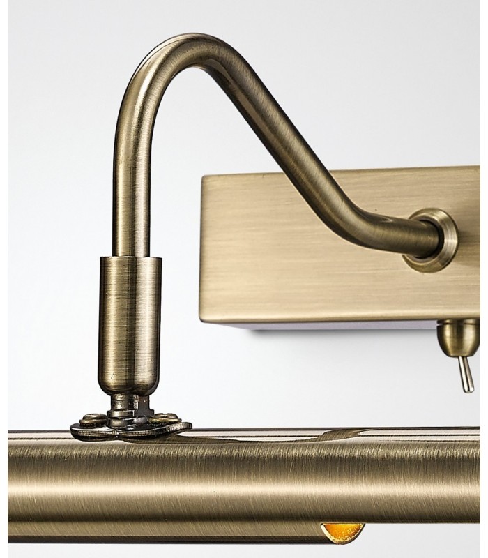 Picture Wall Lamp Switched 2 Light G9 Antique Brass - 12