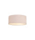 Baymont White 5 Light E27 Universal Flush Ceiling Fixture With 60cm x 22cm Dual Faux Silk Shade Nude Beige/Moonlight-1