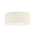 Baymont White 5 Light E27 Universal Flush Ceiling Fixture With 60cm x 22cm Faux Silk Shade Ivory Pearl/White Laminate-4