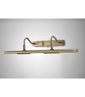 Picture Wall Lamp Switched 4 Light G9 Antique Brass - 2