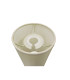 Baymont Polished Chrome 3 Light E27 Linear Pendant With 12cm x 20cm Faux Silk Shade Ivory Pearl/White Laminate-8