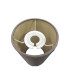 Baymont Satin Nickel 3 Light E27 Linear Pendant With 12cm Dual Faux Silk Shade Taupe/Halo Gold-8