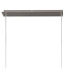 Baymont Satin Nickel 3 Light E27 Linear Pendant With 12cm Faux Silk Shade Black-5