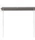 Baymont Satin Nickel 3 Light E27 Linear Pendant With 12cm Faux Silk Shade Grey-5