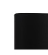 Baymont Satin Nickel 3 Light E27 Linear Pendant With 12cm Faux Silk Shade Black-10