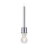 Baymont Polished Chrome 3 Light E27 Linear Pendant With 30cm x 17cm Faux Silk Shade Ivory Pearl/White Laminate-5