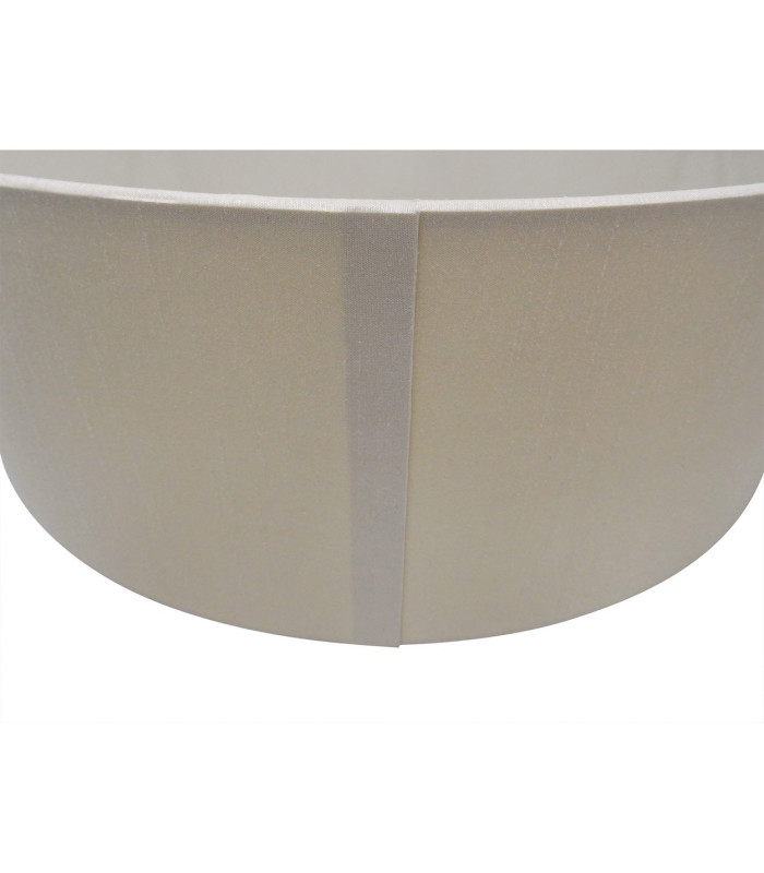Baymont Polished Chrome 3 Light E27 Linear Pendant With 30cm x 17cm Dual Faux Silk Shade Nude Beige/Moonlight-9