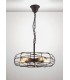 Cage Ceiling Pendant 5 Light E27 Black - 2