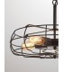 Cage Ceiling Pendant 5 Light E27 Black - 8