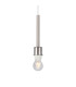 Baymont Satin Nickel 3 Light E27 Linear Pendant With 30cm x 17cm Faux Silk Shade Ivory Pearl/White Laminate-5