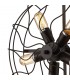 Cage Table Lamp 5 Light E27 Black - 5