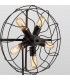 Cage Table Lamp 5 Light E27 Black - 7