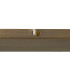 Baymont Antique Brass 3 Light E27 Linear Pendant With 30cm x 17cm Gold Leaf Shade 3m-7