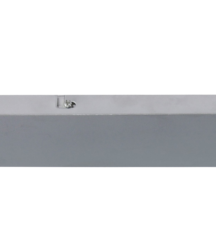 Baymont Polished Chrome 3 Light E27 Linear Pendant With 30cm x 17cm Silver Leaf Shade 3m-7