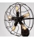 Cage Wall Lamp 5 Light E27 Black - 9