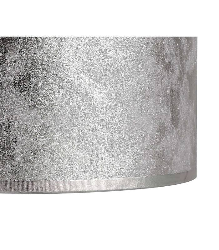Baymont Polished Chrome 3 Light E27 Linear Pendant With 30cm x 17cm Silver Leaf Shade 3m-10