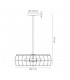 Semi Flush Ceiling Cage 5 Light E27 Black - 3