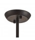 Semi Flush Ceiling Cage 5 Light E27 Black - 5