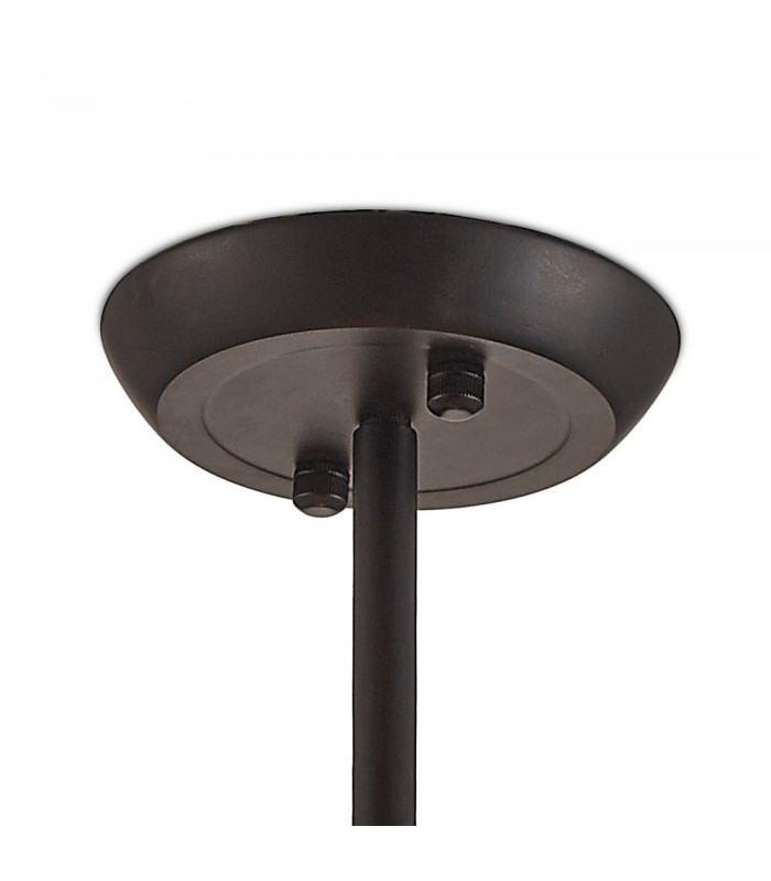 Semi Flush Ceiling Cage 5 Light E27 Black - 5