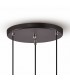Ceiling Cluster Pendant Cluster Cage 3 Light E27 Black - 7