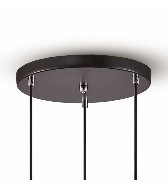 Ceiling Cluster Pendant Cluster Cage 3 Light E27 Black - 7
